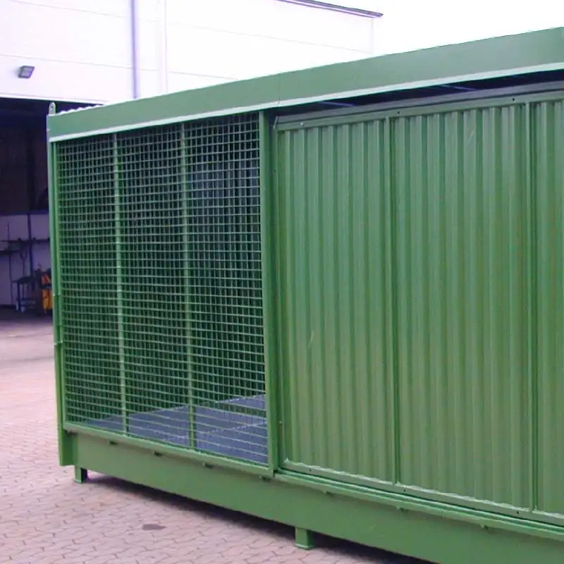 Modtagestation container fra aasum miljø