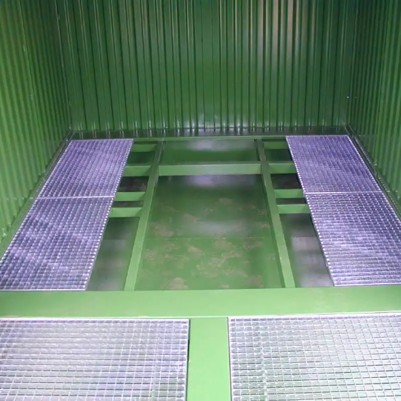 Modtagestation container fra aasum miljø