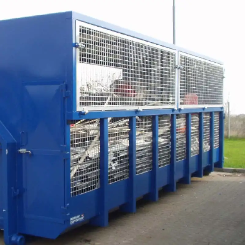 Specialcontainer med gitter fra aasum container